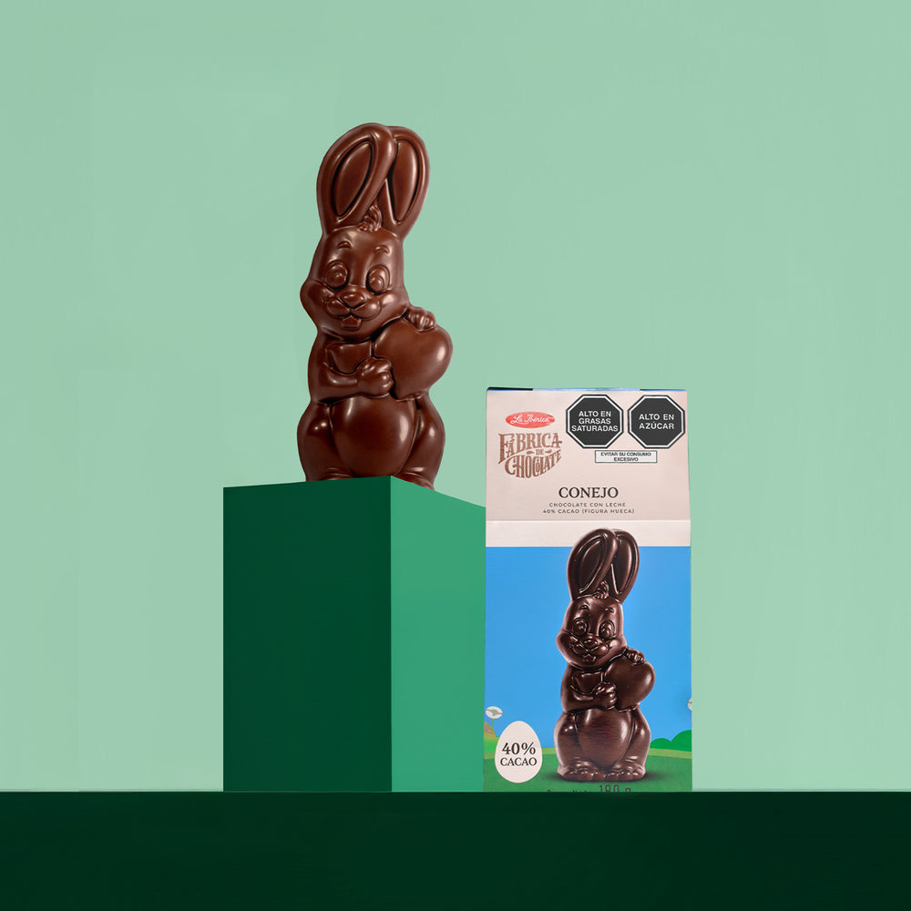 Conejo amoroso de chocolate con leche x 180g