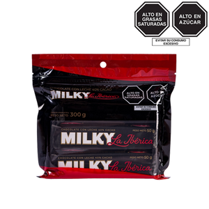 Barra Milky La Ibérica x 50 g x 6 pzs