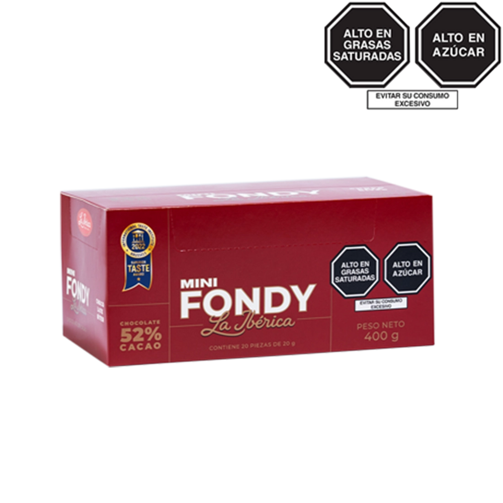 Barra mini Fondy La Ibérica x 20 g x 20 pzs