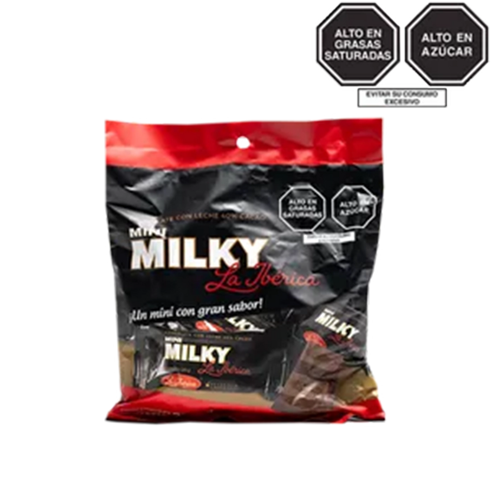 Barra mini Milky La Ibérica x 20 g x 10 pzs