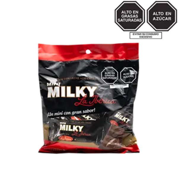Barra mini Milky La Ibérica x 20 g x 10 pzs