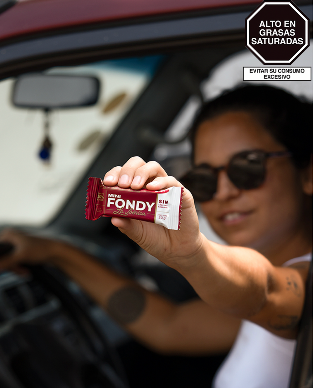 Barra mini fondy la ibérica x 20 g x 20 pzs Sin Azúcares Añadidos