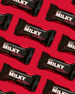 Barra mini milky la ibérica x 20 g x 20 pzs