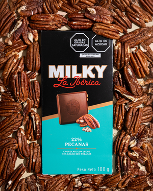 Tableta Milky La Ibérica Pecanas x 100g