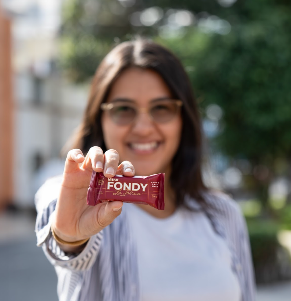 Barra mini Fondy La Ibérica x 20 g x 10 pzs