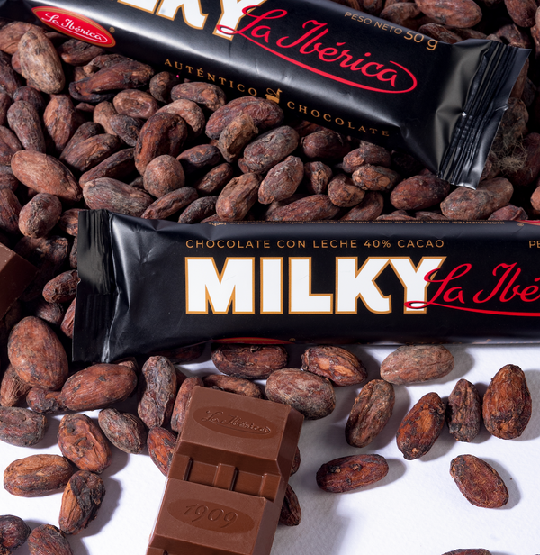 Barra Milky La Ibérica x 50 g x 6 pzs