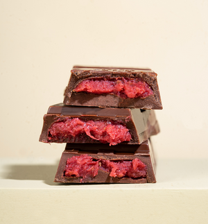 Barra Milky La Ibérica con Frambuesa x 50 g x 10 pzs