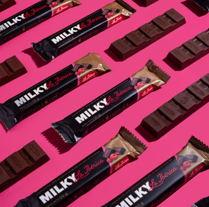 Barra Milky La Ibérica con Frambuesa x 50 g