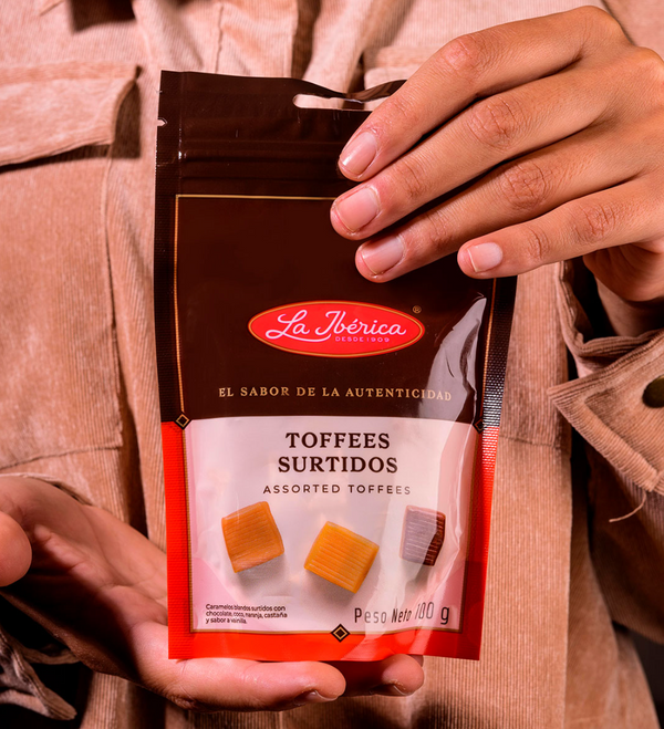 Toffees surtidos x 100 g