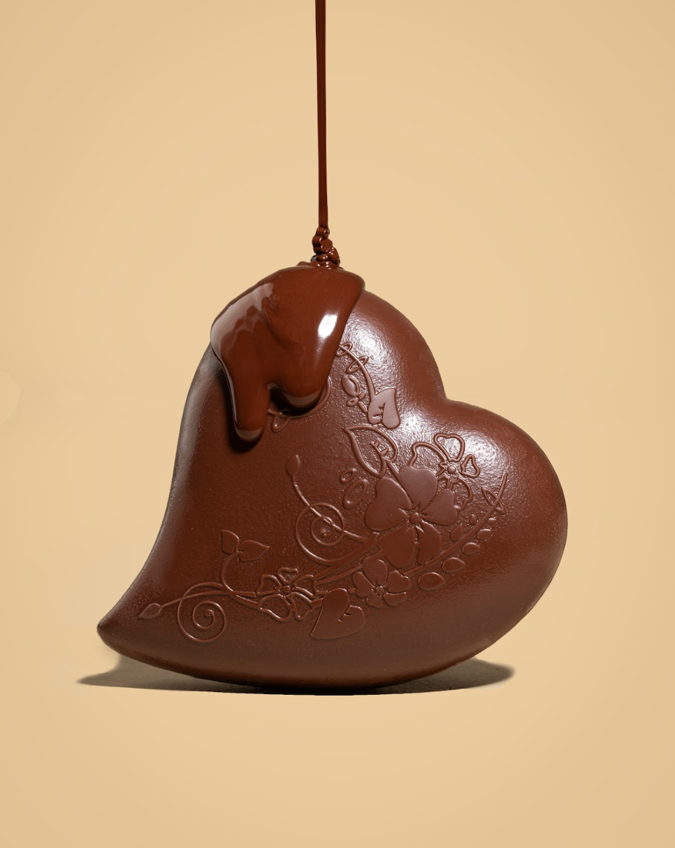 Corazones de chocolate con leche 35 g x 4 pzs