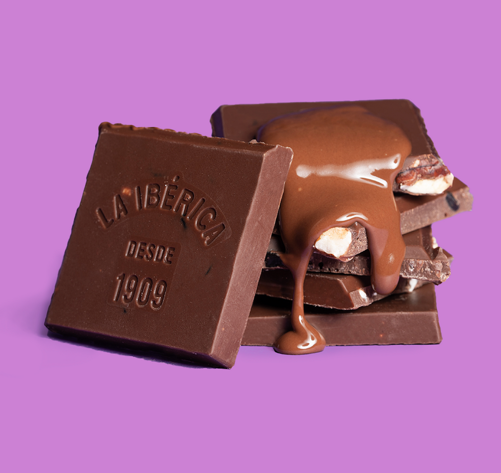 Tableta Milky La Ibérica pecanas y pasas x 100 g