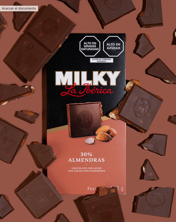 Tableta Milky La Ibérica almendras x 100 g