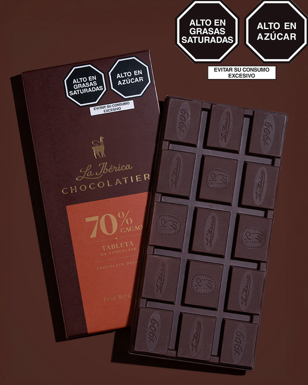 Tableta de chocolate 70% x 90g