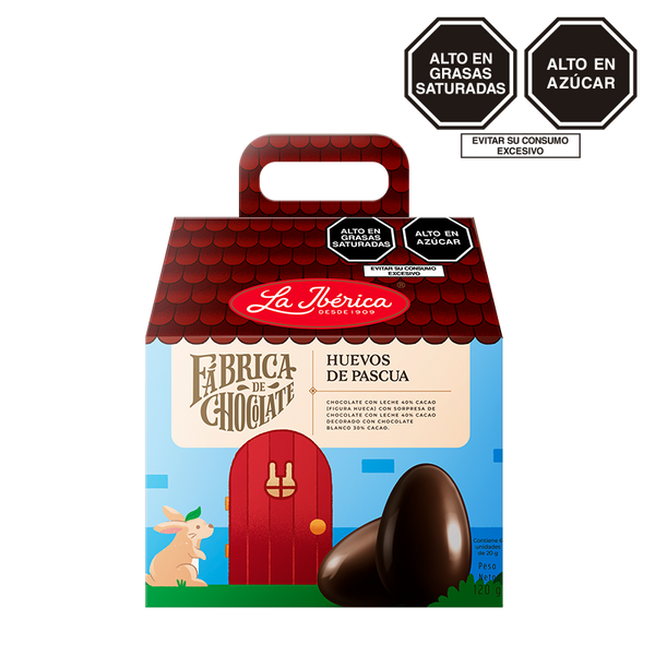 Huevo de pascua de chocolate con leche 20 g X 6 pzs