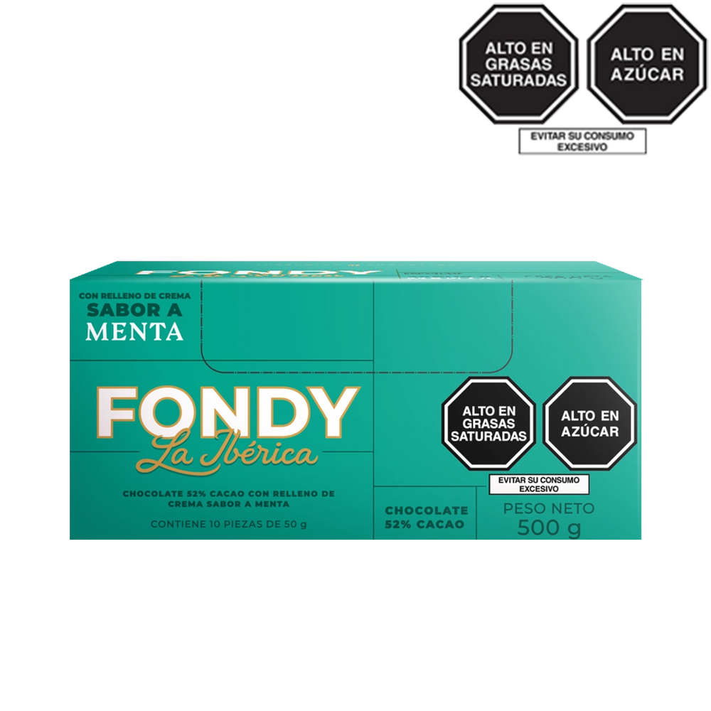 Fondy Menta 50 g x 10 pzs