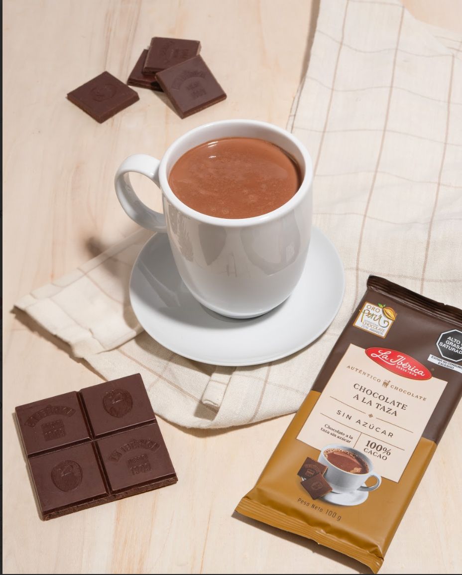 Chocolate a la taza sin azúcar 100% cacao x 100 g