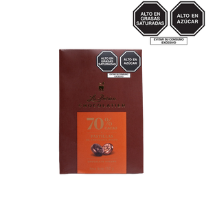Pastillas de chocolate 70% cacao x 150 g