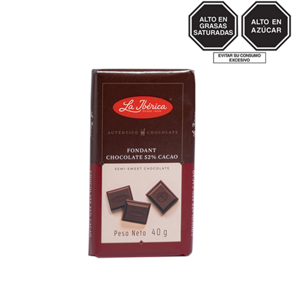 Tableta de chocolate fondant x 40 g