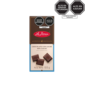 Tableta de chocolate con leche x 100 g
