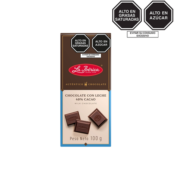 Tableta de chocolate con leche x 100 g