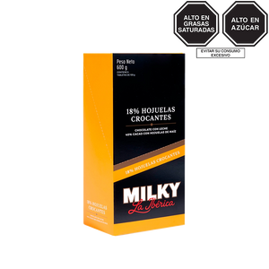 Tableta Milky La Ibérica Hojuelas Crocantes x 100 g x 6 pzs