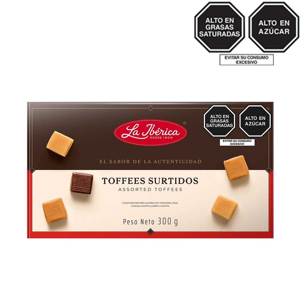 Toffees surtidos x 300 g