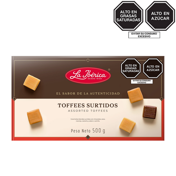Toffees surtidos x 500 g