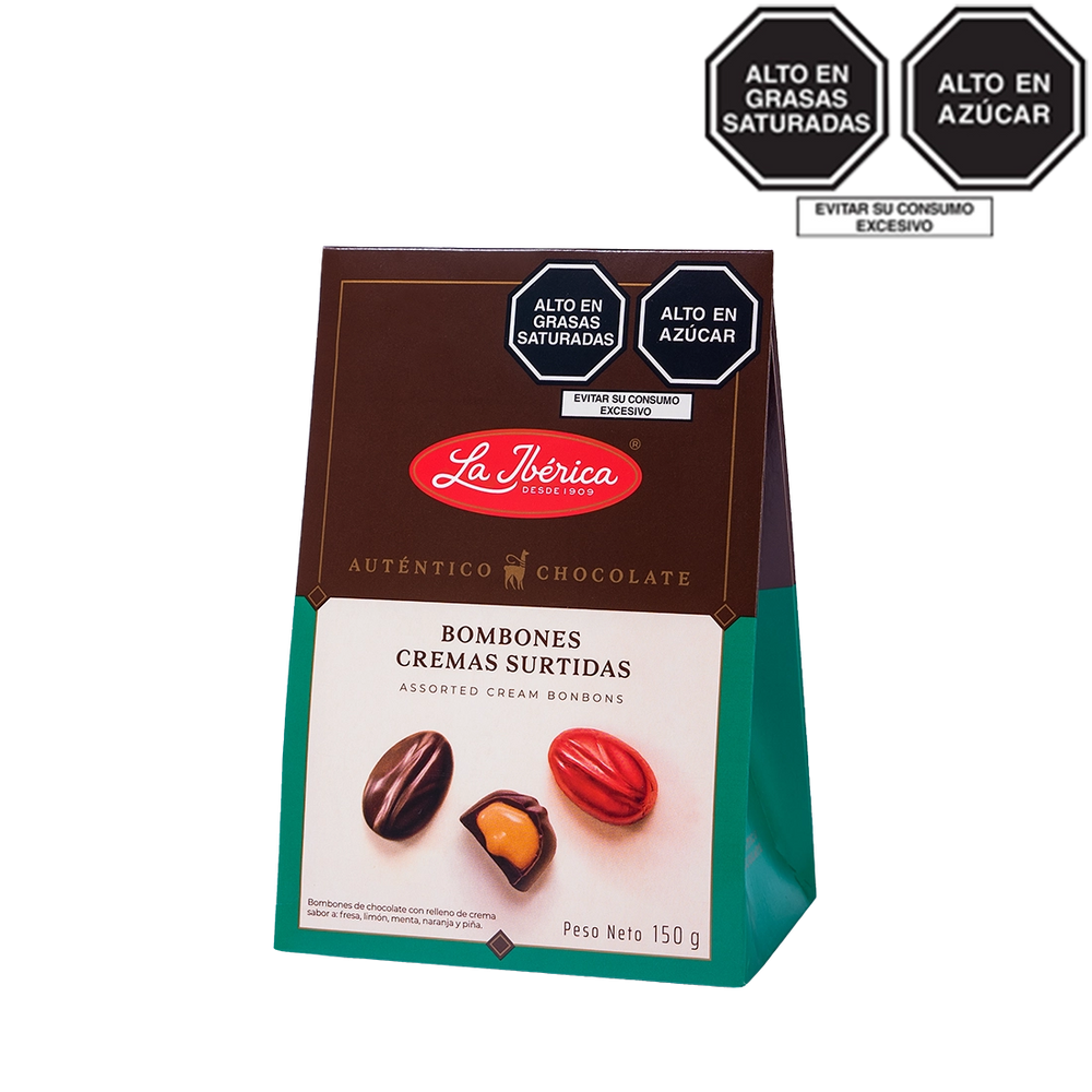 Bombones cremas surtidas x 150 g