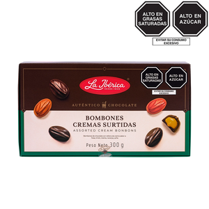 Bombones cremas surtidas x 300 g