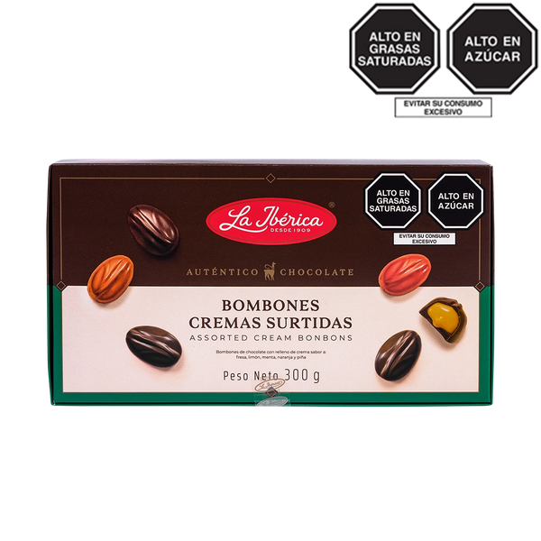 Bombones cremas surtidas x 300 g
