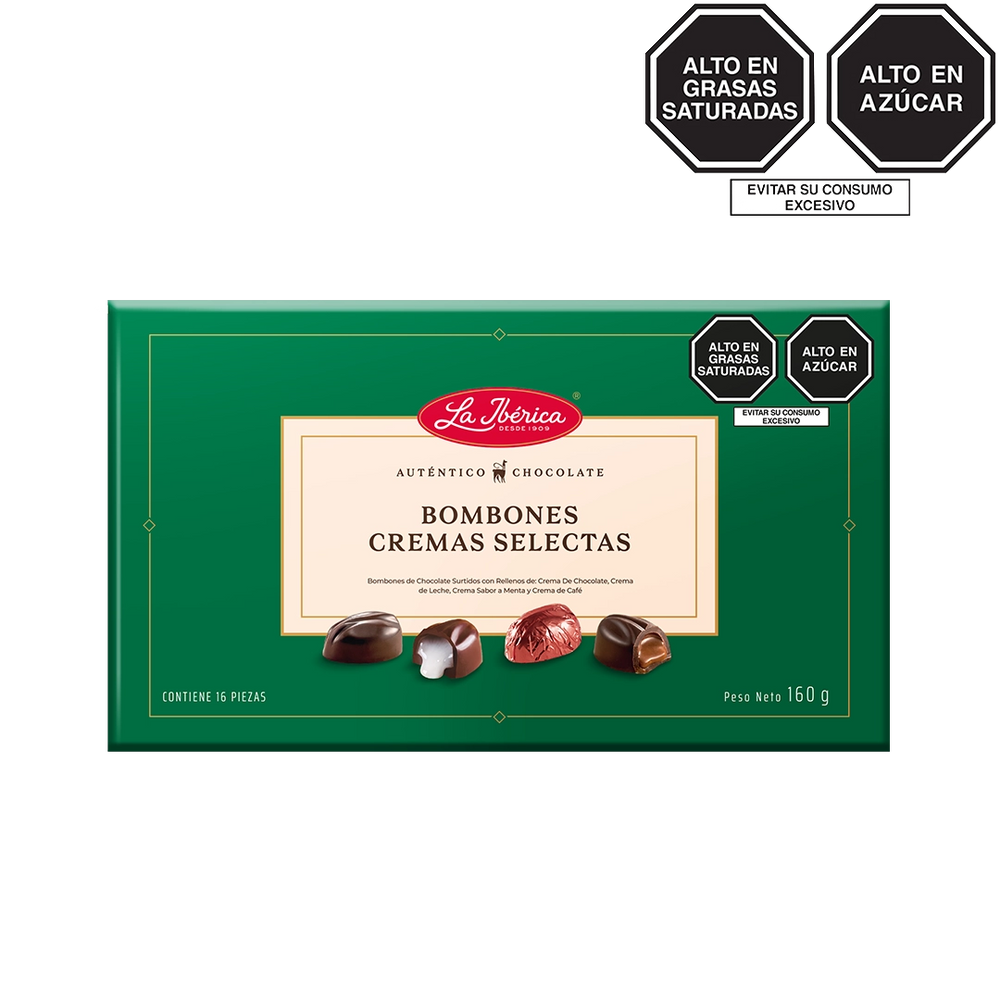 Bombones cremas selectas x 160 g