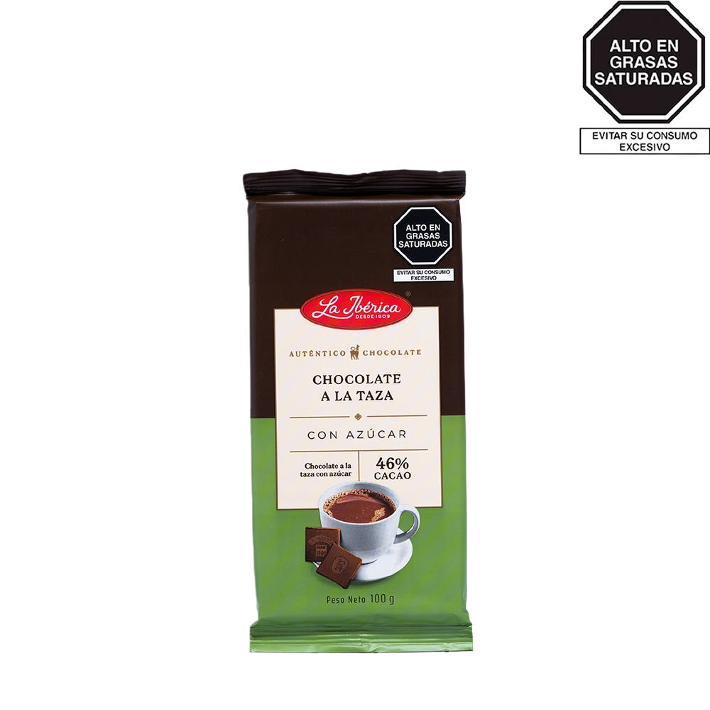 Chocolate a la taza con azúcar 46% cacao x 100 g