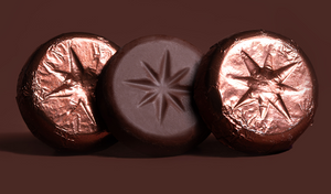 Pastillas de chocolate 70% cacao x 300 g