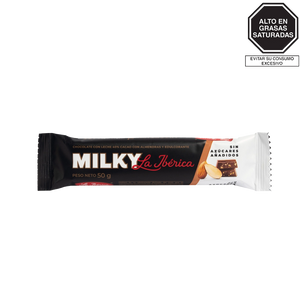 Barra Milky con Almendra Sin Azúcares Añadidos x 50 g