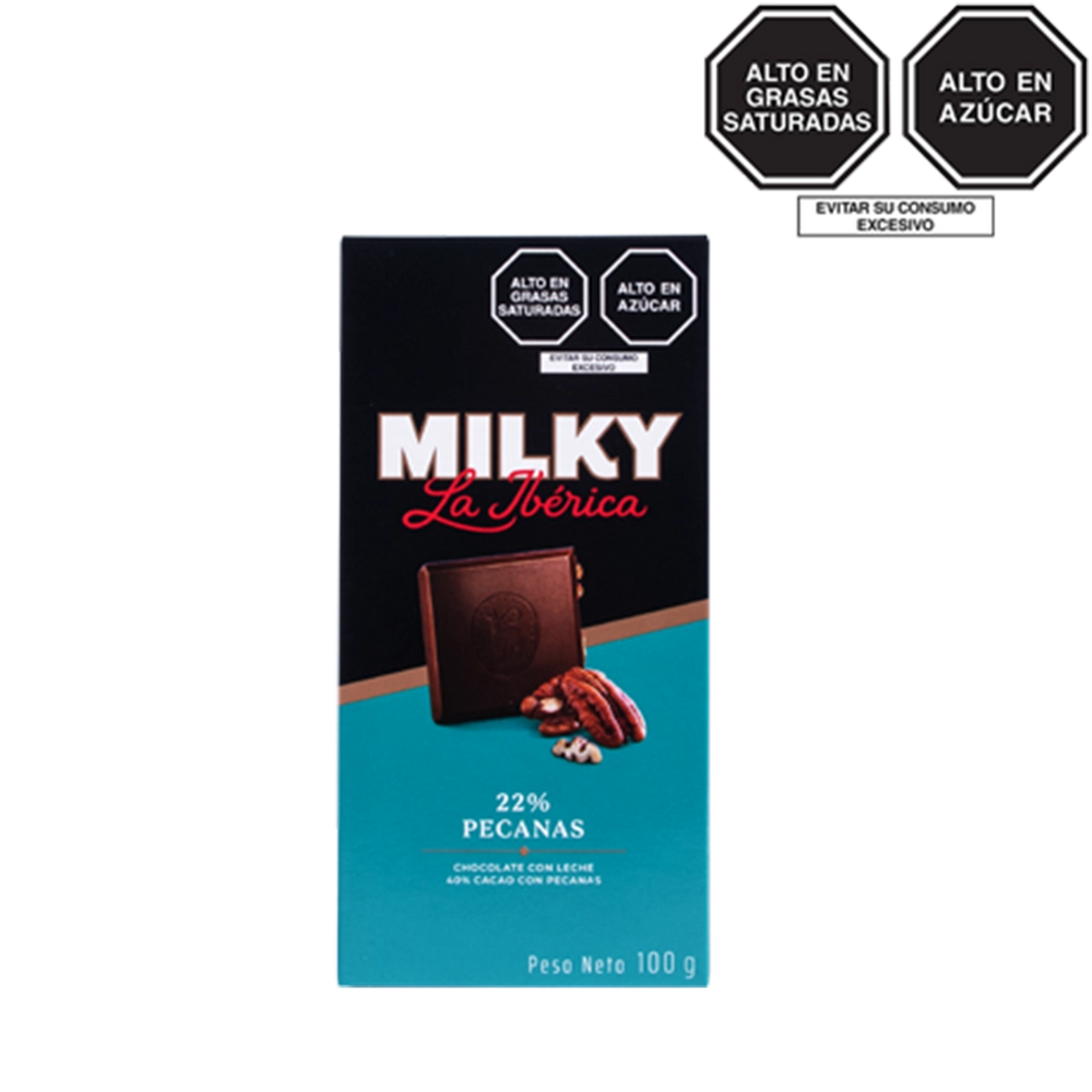 Tableta Milky La Ibérica Pecanas x 100g