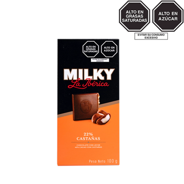 Tableta Milky La Ibérica Castaña x 100 g