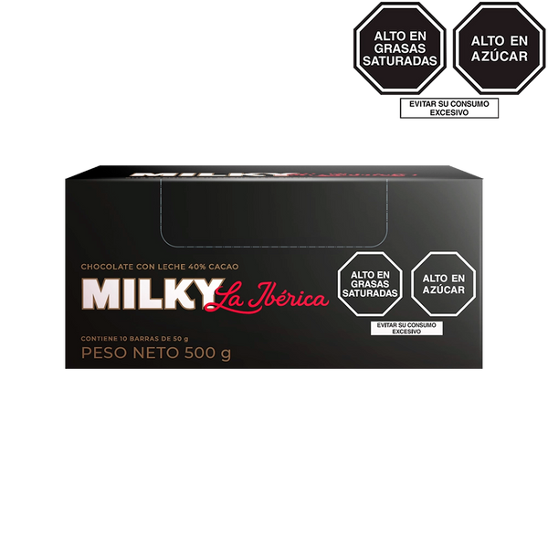 Barra milky la ibérica x 50 g x 10 pzs