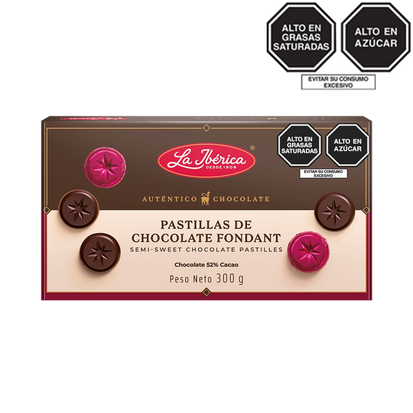 Pastillas de chocolate fondant x 300 g