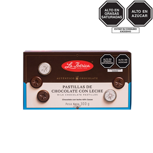 Pastillas de chocolate con leche x 300 g