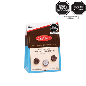 Pastillas de chocolate con leche 40% cacao Sin Azúcares Añadidos x 150g