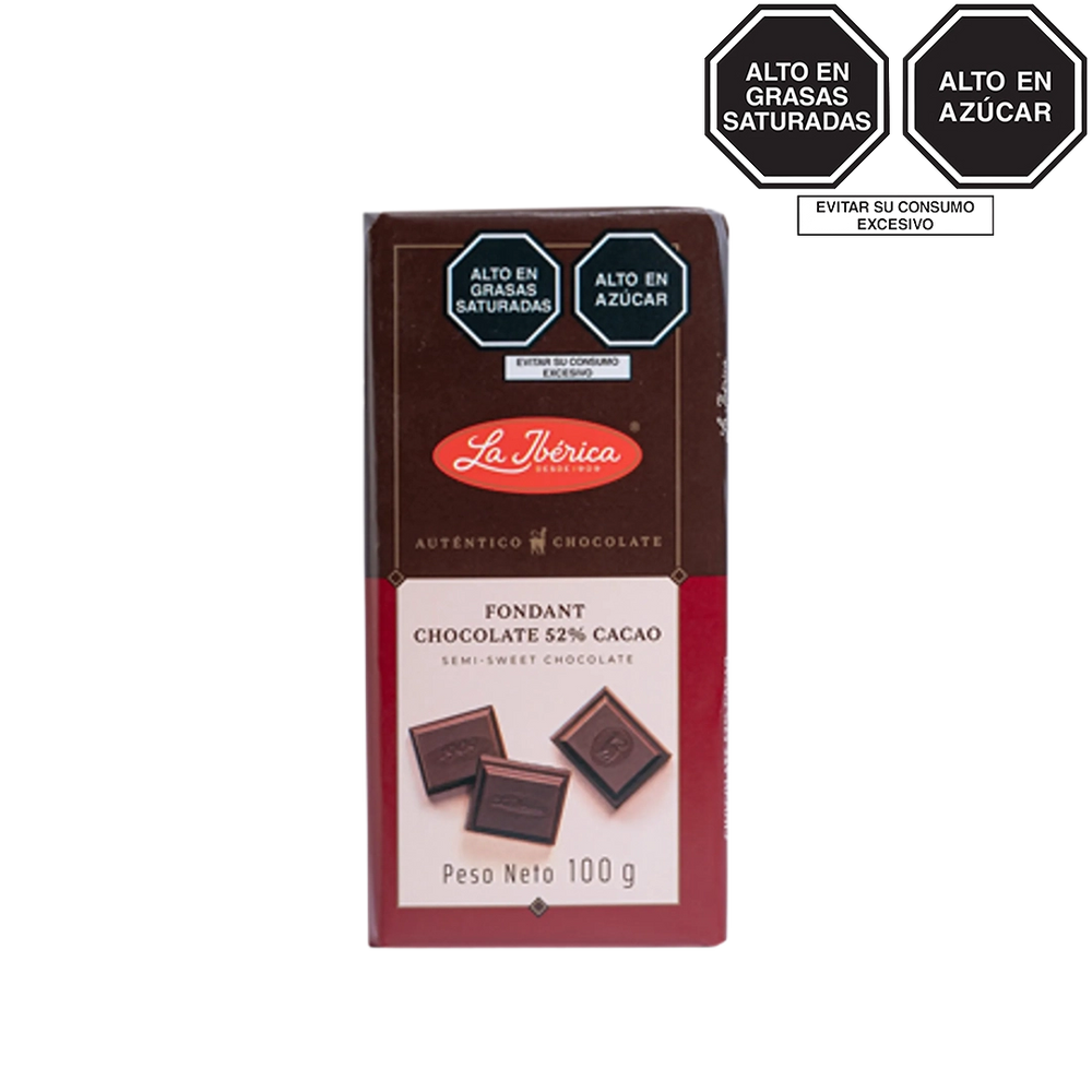 Tableta de chocolate fondant x 100 g