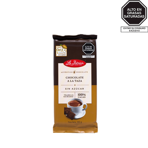 Chocolate a la taza sin azúcar 100% cacao x 100 g