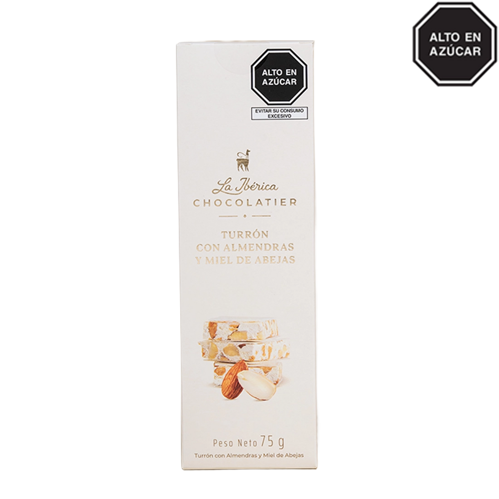 Turrón con almendras y miel x 75g