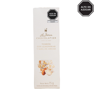 Turrón con almendras y miel x 75g
