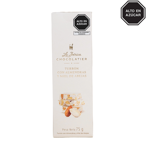 Turrón con almendras y miel x 75g