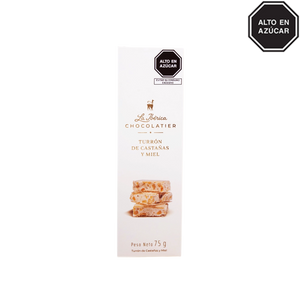 Turrón con castañas y miel x 75 g