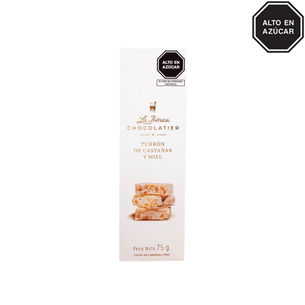 Turrón con castañas y miel x 75 g